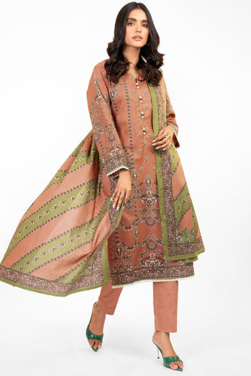 Alkaram FW-46.1-22-Coral Winter Collection 2022 Online Shopping